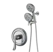 ELLO & ALLO Shower Faucet Kit with HandShower & Valve Brushed Nickel AS-N-D2500