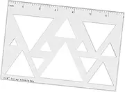 Router Template for Woodworking, 1/4" Thick Inlay Tool for Carpenters, Triangle 12 in 1