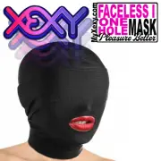 Full Face Mask Mouth Hole Spandex Hood Role Play Blindfold Balaclava Faceless 1.