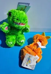 BUILD A BEAR T-Rex Mini Beans Dino Dinosaur & Easter Carrot Costume BNWT