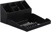 Mikinona Hairdressing Scissor Storage Box Plastic Haircut Tools Organizer Styling Tool Holder Display Tray