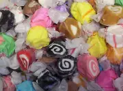 ASSORTED SALT WATER TAFFY 1 Lbs ~Taffy Town ~ "The World's Best Taffy"