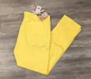 NEW Royal & Awesome Mens Golf Pants YOLO Yellow Divot Tool Tee Holder 38x32