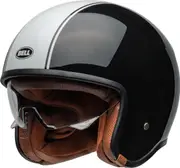 Bell TX-501 Rally Jet Helmet, black-white, Size 2XL for Men Black White