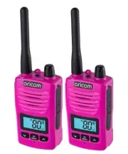 Oricom Twin Kit PINK DTX600 Waterproof IP67 5 Watt Handheld UHF CB Radio