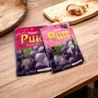 在飛比找蝦皮購物優惠-日本 甘樂 Pure鮮果實軟糖（56g）葡萄愛心軟糖 即期品