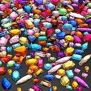 500 Pieces Acrylic Crystal Mixed Shapes Sew On Rhinestones With 2 Holes for Clothes Sewing Beads Decorations (Multicolor)