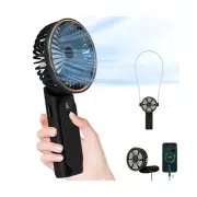 TUNISE Portable Handheld Fan, Portable Fan Rechargeable, 4000mAh, 180° Adju