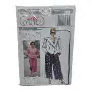 Burdo 4819 Couture Jacket Pants Top Sz 10-20 Pattern UC FF