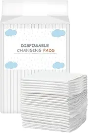 20 Packs Disposable Incontinence Bed Pads Large Waterproof & Ultra-Absorbent Protective Sheets for Mattress, Sofa & Chair for Babies, Children, Adults, & Elderly (60cm x 90cm) - White