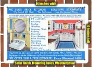 METAL SIGN - Pennsylvania Postcard - We Build Brick Kitchens, Beautiful Stairwa