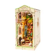 Robotime Rolife ROKR Floral Corner DIY Book Nook Shelf Insert Kit TGB0