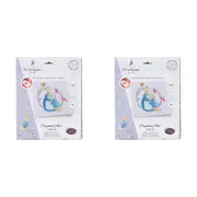2x Craft Buddy Peter Rabbit & Mum Diamond/Crystal Art Card 18cm Kids/Family 8y+