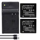 Battery 2Pack +LED Charger For DMW-BLE9E Panasonic Lumix DC-ZS200 DC-TZ90 DC-GX9