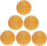 INOOMP 6Pcs Mini Foosball Table Balls Replacement Foosballs for Standard Soccer Tables for Home and Game Store Use