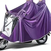 [MICTOY] Two People Electric Vehicle Raincoat, Portable Reusable Hooded Poncho, Waterproof Transparent Film Does Not Block Car Lights