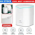 2L USB Air Humidifier Essential Oil Aromatherapy Diffuser Double Sprays Parts OZ