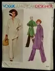 VOGUE SEWING PATTERN - 1970s Geoffrey Beene design SIZE 10 - TOP DRESS PANTS