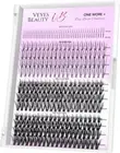 Lash Clusters 320Pcs Individual Lash Extensions One More+ DIY Multi-Type Lash Tr