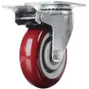 4 inch Heavy Duty Casters Lockable Caster Wheel Swivel Casters Castor with Brake