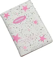 [HOMSFOU] PU Passport Holder Travel Wallet with Multiple Slots PU Leather Card Case for Students and Professionals for Travel and Events Lightweight and Wear Resistant Design