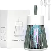 LED Mosquito Catcher Lamp, 1200mAh Rechargeable Electric & Fly Zapper Portable Indoor & Outdoor Mosquito Killer Lamp Bug Zapper Insect Repellent, Pest Control Trap for Camping (Garden Green)