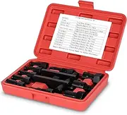 ACIMOD 10PCS Motorcycle Blind Hole Bearing Puller Tool Kits with Instructions, 8-25MM Motorcycle Wheel Inner Bearing Removal Puller Tool Set