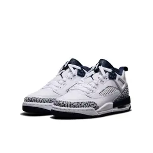 【NIKE 耐吉】運動鞋 籃球鞋 女鞋 中大童 男鞋 JORDAN SPIZIKE LOW GS 白藍 氣墊 喬丹 爆裂紋(FQ3950104)