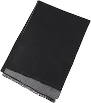 [BESTYASH] Elegant Black and Grey Shawl for Men Fashionable Winter Scarf Cozy and Durable Accessory for Fall and Winter Outfits Stylish Dress Up Decor