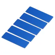7 x 2cm Engraved Name Tags Kit,5Pcs Blank Badge with Pin,Blue