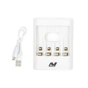 Minelab NiMH Battery Charger for 4 AA Batteries
