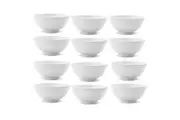 12PK Lemon & Lime 17.5cm Melamine Round Serving Bowl Salad Kitchen Tableware WHT