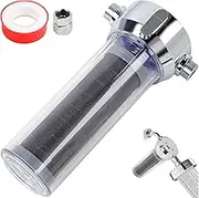Water Filter for Shower, Shower Filter for Hard Water with Activated Carbon Cartridge Remove Chlorine, Heavy Metals and More, Shower Water Filter System to Improve Dry Skin, Itchy Scalp