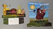 The Lion King 1-1/2 Timon & Pumbaa 15 x 14 Counter Display Standup Promo Poster
