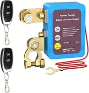 Wireless Dual Remote Car Battery Disconnect Relay Master Kill Cut-Off Switch 12V Car Nterior Replacement Relays Parts(with ON Off)