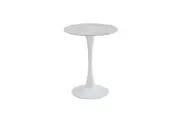 Raimon Furniture Mignon Modern Small Round Look Ceramic Kitchen Dining Table 60cm Snow White