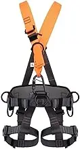 High-altitude working safety belt,outdoor full-body seat belt with main lock,waist protection harness with waistband,climbing harness with D-rings,fall arrest safety harnesses