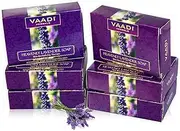 (Lavender Soap) - Handmade Ayurvedic Bar Soaps - ALL Natural - Best Natural Skin Moisturiser - Made with 100% Aromatherapy Essential Oils - Antifungal - Antibacterial - Anti Ageing - Anti Acne - Each 80mls - Pack of 6 (470mls) - Vaadi Herbals