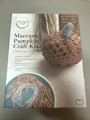 Macrame Pumpkin Craft Kit, Freeform Craft Kit, 6" x 6", Ages 8 to Adults, New