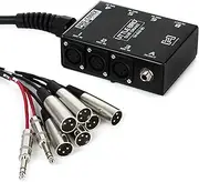 Hosa Pro-Conex Little Bro' Sub Snake 6 x XLR Sends and 2 x 1/4 Inch TRS Returns Cable, 30 Feet