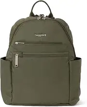 [Baggallini] Securtex® Anti-theft Vacation Travel Backpack 10x13" Slash-resistant Nylon Daypack W/Locking Zippers & Rfid Protection