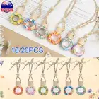 Car Hanging Diffuser Air Freshener Perfume Empty Glass Bottle Ornament 10/20pcs