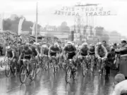 A picture from Road World Championships cyclists Solingen August 22 1954 Photo
