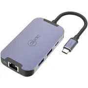 Cruxtec CDK06-SG USB-C to Dual HDMI Display Mini Docking with 100W PD - 2x HDMI, 1x RJ45, 2x USB3.0, 1x USB-C 5Gbps/s, Support M1 Chipset Dual Display [CDK06-SG]