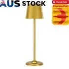 Touch Cordless Table Lamp 3 Color Stepless Dimming Night Lamp for Party (Gold)