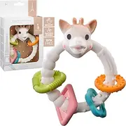 Sophie la Girafe - Colo'rings So'Pure Teething Ring - 100% Natural Rubber - Textured Relief - Safe for Teething - Fun & Stimulating - Age: 3 m +