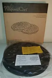 The Pampered Chef Microwave Chip Maker Set Of 2 #1241 NEW