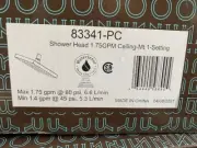 Brizo 83341-PC Essential 1.75 GPM Single Function Shower Head (NEW)