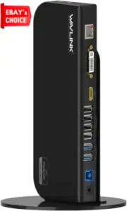 USB 3.0 Universal Docking Station Dual Video HDMI DVI VGA 2048x1152 6 USB Ports