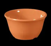 G.E.T. BC-70-PK Diamond Harvest Pumpkin Melamine 7 oz. Bouillon Cup - 4 Doz